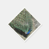 美しい孔雀 スタンダードカクテルナプキン (角)