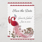 美しい孔雀 セーブザデート (正面/裏面)