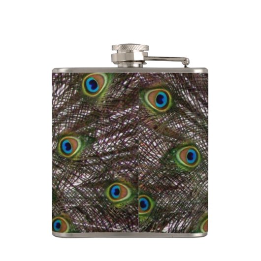 美しい孔雀 フラスク (裏面)