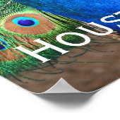 美しい孔雀 ポスター (角)