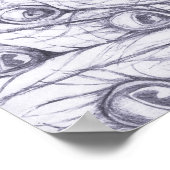 美しい孔雀 ポスター (角)