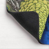 美しい孔雀 マウスパッド (コーナー)