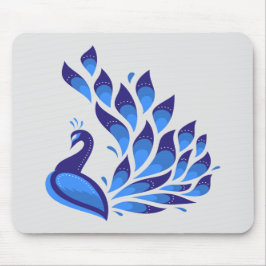 美しい孔雀 マウスパッド