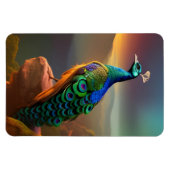 美しい孔雀 マグネット (横)