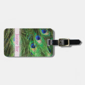 美しい孔雀 ラゲッジタグ (正面横)