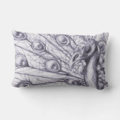 美しい孔雀 ランバークッション (裏面)