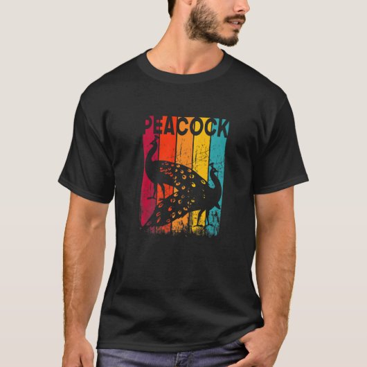 美しい孔雀 Tシャツ (正面)