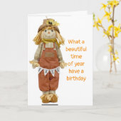 美しい季節の誕生日カード カード (黄色い花)