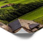 美しい孤立した孤独な教会セントマダレーナ ポスター (角)