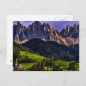 美しい孤立した孤独な教会セントマダレーナ ポストカード (正面/裏面)