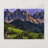 美しい孤立した孤独な教会セントマダレーナ ポストカード (正面)