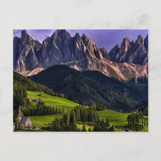 美しい孤立した孤独な教会セントマダレーナ ポストカード (正面)