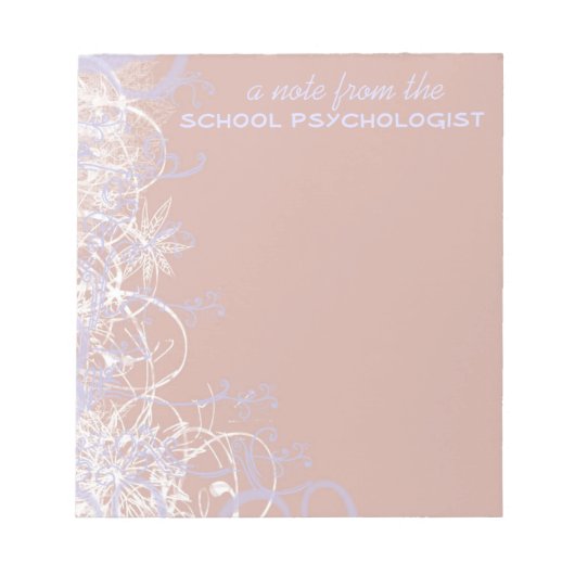 美しい学校の心理学者ノートパッド ノートパッド (正面)