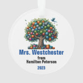 美しい学校 – 先生 – 戻る オーナメント (裏面)