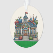 美しい学校 – 先生 – 戻る オーナメント (正面)