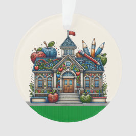 美しい学校 – 先生 – 戻る オーナメント