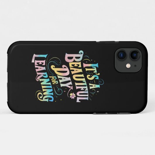 美しい学習の日が戻ってきた!バックトゥスクール Case-Mate iPhoneケース (裏面(横))