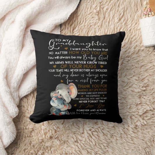 美しい孫娘に クッション (ブランケット)