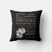 美しい孫娘に クッション (裏面)