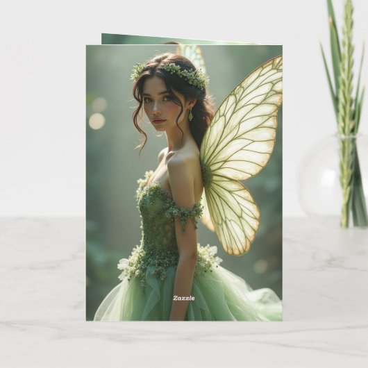 美しい孫娘エンチャント12誕生日 カード (裏面)