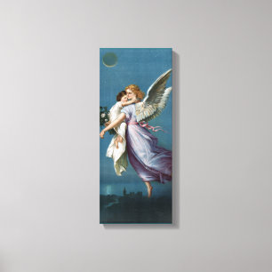 美しい守護天使絵画の キャンバスプリント