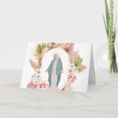 美しい宗教カトリックの同情カード サンキューカード (正面)