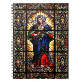 美しい宗教的な聖なるハートのヴァージンマリア ノートブック (正面)