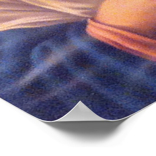 美しい宗教的な聖なるハートのヴァージンマリア ポスター (角)