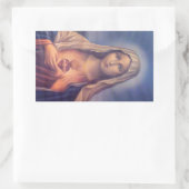 美しい宗教的な聖なるハートのヴァージンマリア 長方形シール (バッグ)