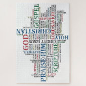 美しい宗教的な言葉の芸術 ジグソーパズル (縦)