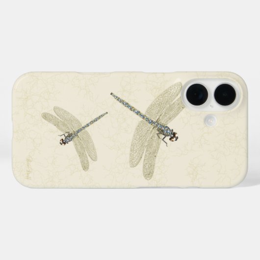 美しい宝石のドラゴンフライカゼメテケース Case-Mate iPhoneケース (裏面 (横))