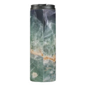 美しい宝石パープルグリーンフロイト写真ジェムストーン タンブラー (裏面)