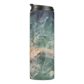 美しい宝石パープルグリーンフロイト写真ジェムストーン タンブラー (回転右)