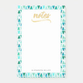 美しい宝石縁ど金ゴールドフェイクフォイル名 ポストイット (正面)