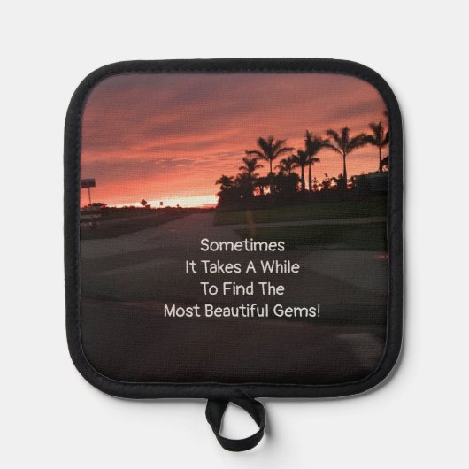 美しい宝石 鍋敷き (正面)