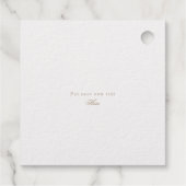 美しい実在金箔スケッチフローラありがとう フェイバータグ (裏面)