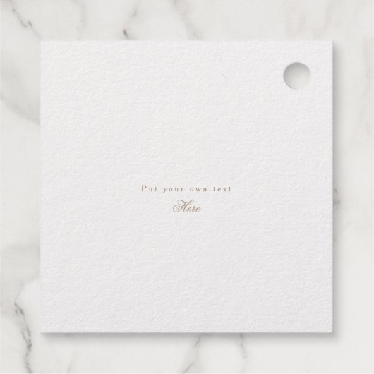 美しい実在金箔スケッチフローラありがとう フェイバータグ (裏面)