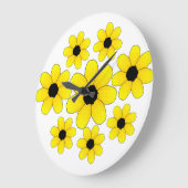美しい家のための可愛いひまわり ラージ壁時計 (傾斜)