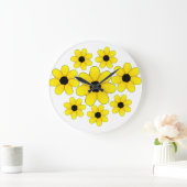 美しい家のための可愛いひまわり ラージ壁時計 (ホーム)