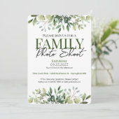 美しい家族の写真の撮影 招待状 (スタンド正面)