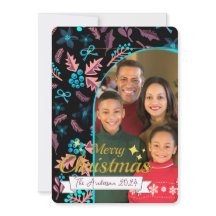 美しい家族の写真メリークリスマス