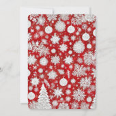 美しい家族の写真メリークリスマス シーズンカード (裏面)