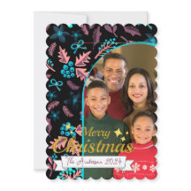 美しい家族の写真メリークリスマス