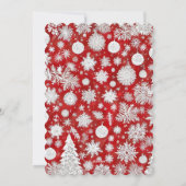 美しい家族の写真メリークリスマス シーズンカード (裏面)