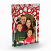 美しい家族写真メリークリスマスフォトブロック フォトブロック (左)