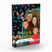 美しい家族写真メリークリスマスフォトブロック フォトブロック (左)