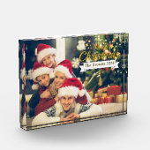 美しい家族写真メリークリスマスフォトブロック フォトブロック (左)