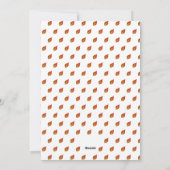 美しい家族写真白い葉メリークリスマス シーズンカード (裏面)