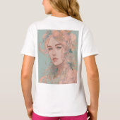 美しい家族母のTシャツ Tシャツ (裏面)