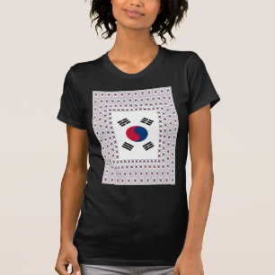 美しい対角線韓国国旗:無限の芸術 Tシャツ